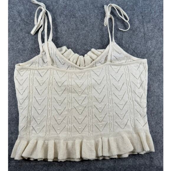Spell Lou Lou Knit Cami in Snow size Medium - Picture 3 of 5